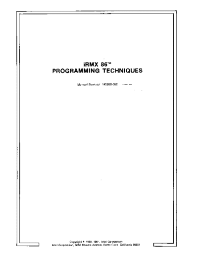 Intel 142982-002 iRMX86 Programming Techniques May81  Intel iRMX 142982-002_iRMX86_Programming_Techniques_May81.pdf
