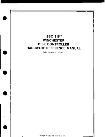 Intel 121593-002 iSBC 215A B Winchester Disk Controller Hardware Reference Manual Sep81  Intel iSBC 121593-002_iSBC_215A_B_Winchester_Disk_Controller_Hardware_Reference_Manual_Sep81.pdf