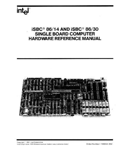Intel 144044-002 iSBC 8614 and 8630 Single Board Computer Hardware Reference Jan85  Intel iSBC 144044-002_iSBC_8614_and_8630_Single_Board_Computer_Hardware_Reference_Jan85.pdf
