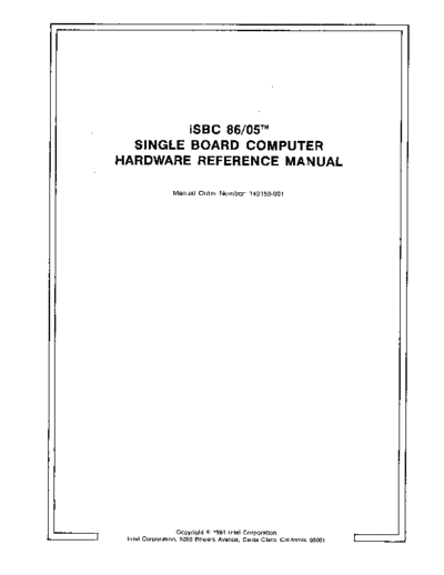 Intel 143153-001 iSBC 86 05 Feb81  Intel iSBC 143153-001_iSBC_86_05_Feb81.pdf