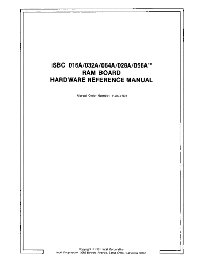 Intel 143572-001 iSBC 016A 032A 064A 028A 056A RAM Board Hardware Reference Manual Jul81  Intel iSBC 143572-001_iSBC_016A_032A_064A_028A_056A_RAM_Board_Hardware_Reference_Manual_Jul81.pdf