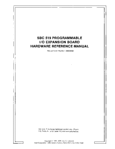 Intel 9800385B iSBC 519 Programmable IO Expansion Board Hardware Reference Manual Feb79  Intel iSBC 9800385B_iSBC_519_Programmable_IO_Expansion_Board_Hardware_Reference_Manual_Feb79.pdf