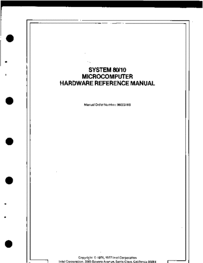 Intel 9800316B System 80 10 Microcomputer Hardware Reference Manual 77  Intel iSBC 9800316B_System_80_10_Microcomputer_Hardware_Reference_Manual_77.pdf