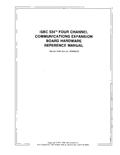 Intel 9800450B iSBC-534 Hardware Reference Manual Apr 79 NJ7P-S  Intel iSBC 9800450B_iSBC-534_Hardware_Reference_Manual_Apr_79_NJ7P-S.pdf