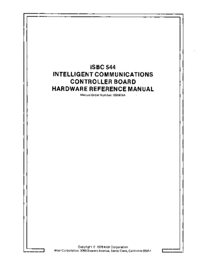 Intel 9800616A iSBC 544 Terminal Controller Hardware Reference Manual Aug78  Intel iSBC 9800616A_iSBC_544_Terminal_Controller_Hardware_Reference_Manual_Aug78.pdf