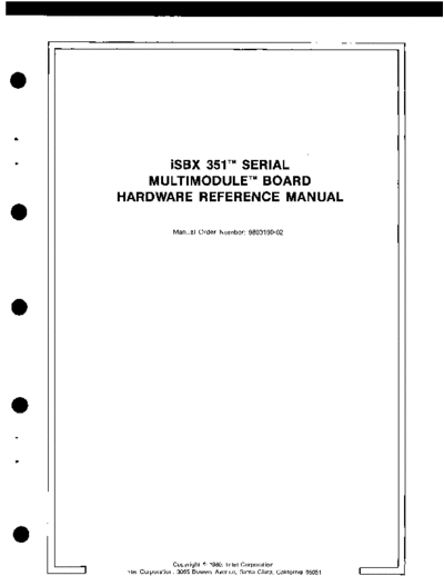 Intel 9803190B iSBX 351 Serial Multimodule Board Hardware Reference Manual Oct80  Intel iSBX 9803190B_iSBX_351_Serial_Multimodule_Board_Hardware_Reference_Manual_Oct80.pdf