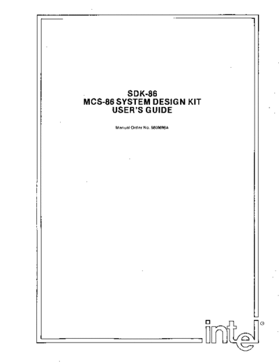 Intel 9800698A SDK-86 Users Man Apr79  Intel 8086 9800698A_SDK-86_Users_Man_Apr79.pdf