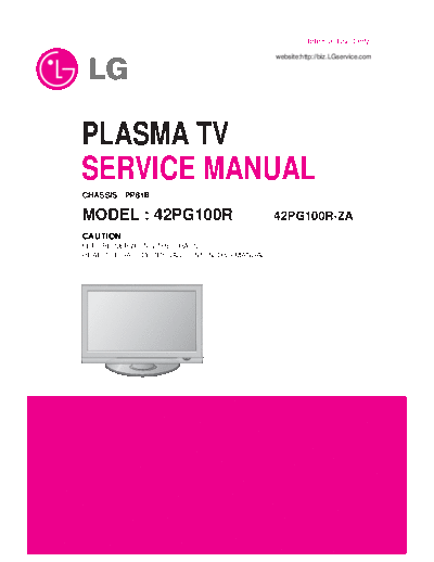 LG LG 42PG100R PP81B [SM]  LG Monitor LG_42PG100R_PP81B_[SM].pdf