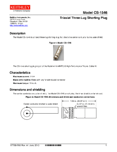 Keithley 077081000  (June 2013)(CS-1546)  Keithley Adapters 077081000  (June 2013)(CS-1546).pdf