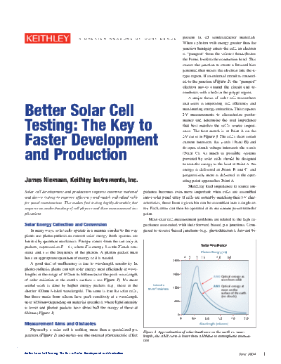 Keithley 2525 Solar Cell Test1  Keithley Appnotes 2525 Solar Cell Test1.pdf