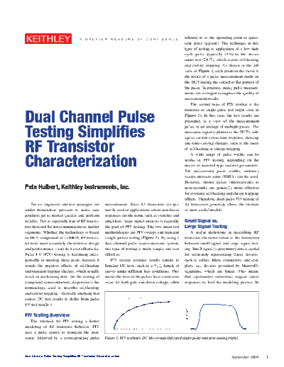 Keithley 2991 RFXsistor Pulse Test  Keithley Appnotes 2991_RFXsistor_Pulse_Test.pdf