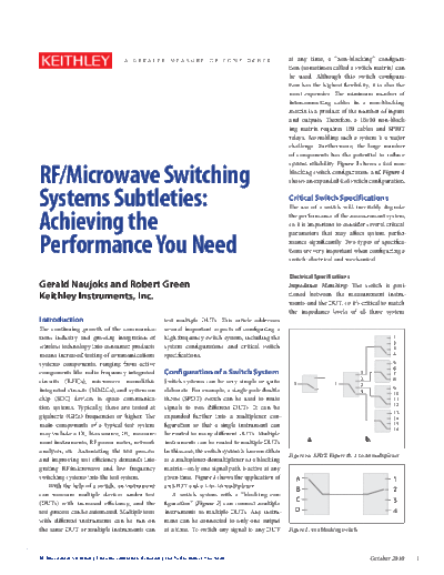Keithley 3098RFMicroSwitchSys101110  Keithley Appnotes 3098RFMicroSwitchSys101110.pdf