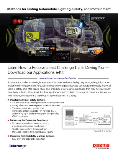 Keithley 03Auto SafetyLightingInfotainment Flyer  Keithley Catalog 03Auto_SafetyLightingInfotainment Flyer.pdf