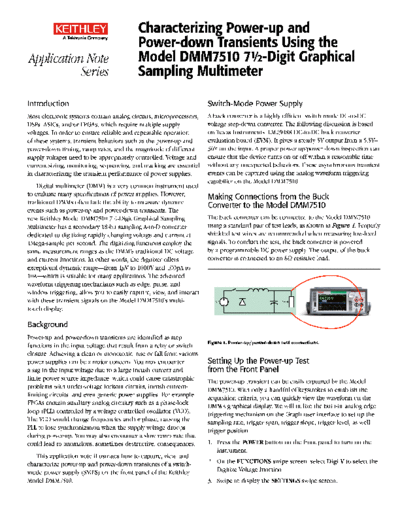Keithley 1KA-1019772-0 Transients wDMM7510 AppNote  Keithley DMM7510 1KA-1019772-0 Transients wDMM7510 AppNote.pdf