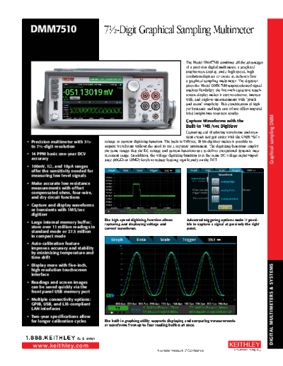 Keithley DMM7510 DataSheet  Keithley DMM7510 DMM7510_DataSheet.pdf