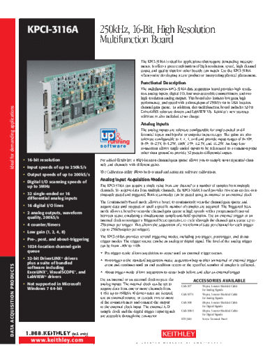 Keithley KPCI-3116A  Keithley KPCI KPCI-3116A.pdf