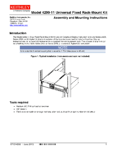 Keithley 071314200 (June 2013)(Model 4299-11)  Keithley Kits 071314200 (June 2013)(Model 4299-11).pdf