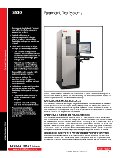 Keithley S530 DataSheet  Keithley SCS S530_DataSheet.pdf