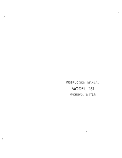 Keithley 151(Model151Microvoltmeter)  Keithley 151 151(Model151Microvoltmeter).pdf