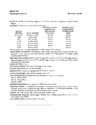 Keithley 261RevD DocSpec  Keithley 261 261RevD_DocSpec.pdf