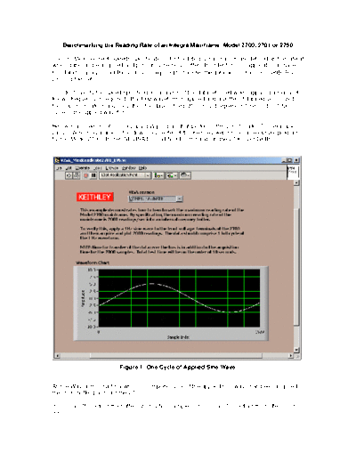 Keithley 27xxMaxSpeedBenchMark  Keithley 2700 27xxMaxSpeedBenchMark.pdf