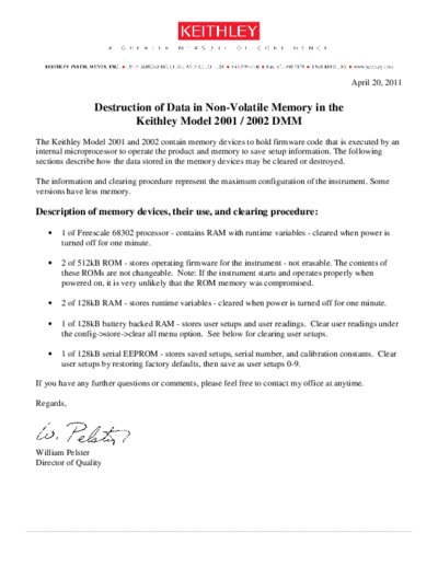 Keithley Keithley Model 2001 2002 data clearing procedure  Keithley 2001 Keithley_Model_2001_2002_data_clearing_procedure.pdf