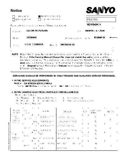 Sanyo DP26648 P26648-02 N6CJ [SM]  Sanyo Monitor Sanyo_DP26648_P26648-02_N6CJ_[SM].pdf