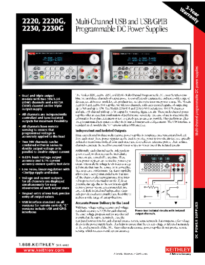 Keithley 2220 2230DataSheet  Keithley 2220 2220_2230DataSheet.pdf