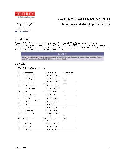 Keithley 077104900 March 2014 2260B-RMK-Series  Keithley 2260 077104900_March_2014_2260B-RMK-Series.pdf