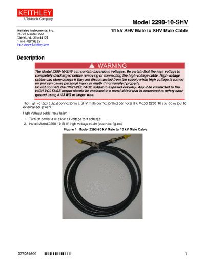 Keithley 077084600(2290-10-SHV)  Keithley 2290 077084600(2290-10-SHV).pdf