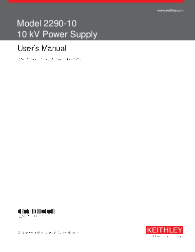 Keithley 2290-10-900-01(A-Dec2013)  Keithley 2290 2290-10-900-01(A-Dec2013).pdf