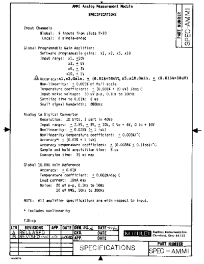 Keithley AMM1 500RevB DocSpec  Keithley 500 AMM1_500RevB_DocSpec.pdf