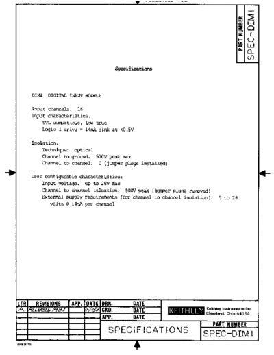 Keithley DIM1 500RevA DocSpec  Keithley 500 DIM1_500RevA_DocSpec.pdf