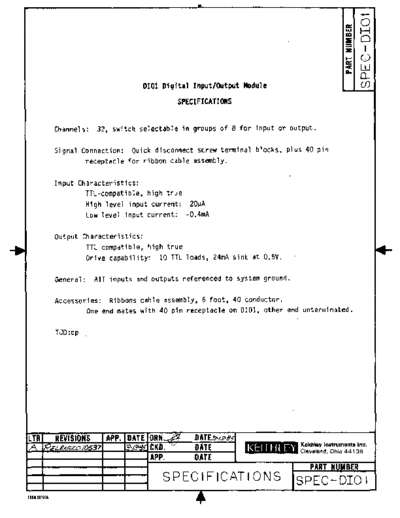 Keithley DIO1 500RevA DocSpec  Keithley 500 DIO1_500RevA_DocSpec.pdf