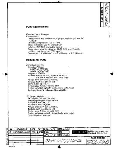 Keithley PCM3 500RevA DocSpec  Keithley 500 PCM3_500RevA_DocSpec.pdf