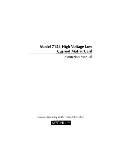 Keithley 7153 901 01A  Keithley 71xx 7153_901_01A.pdf