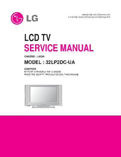 LG LG 32LP2DC [SM]  LG Monitor LG_32LP2DC_[SM].pdf