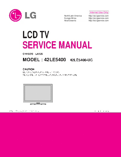 LG LG 42LE5400 [SM]  LG Monitor LG_42LE5400_[SM].pdf
