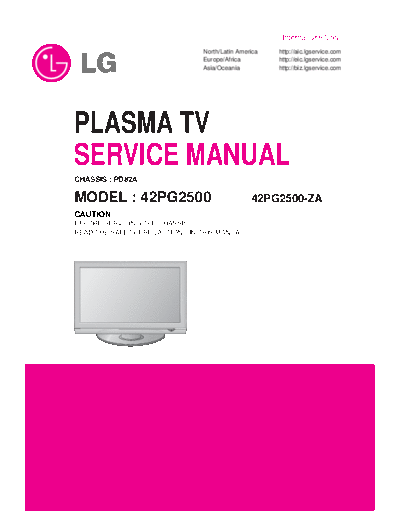 LG LG 42PG2500 PD82A [SM]  LG Monitor LG_42PG2500_PD82A_[SM].pdf
