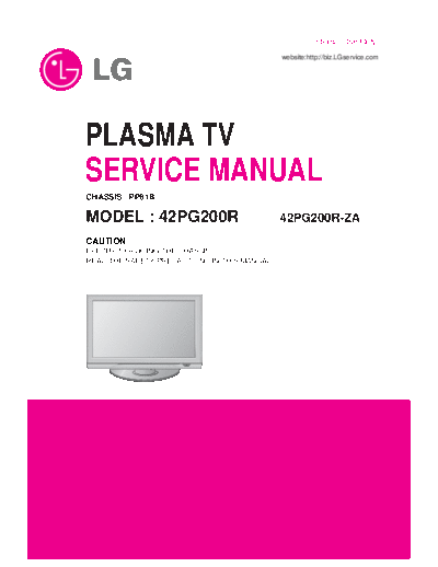 LG LG 42PG200R PP81B [SM]  LG Monitor LG_42PG200R_PP81B_[SM].pdf