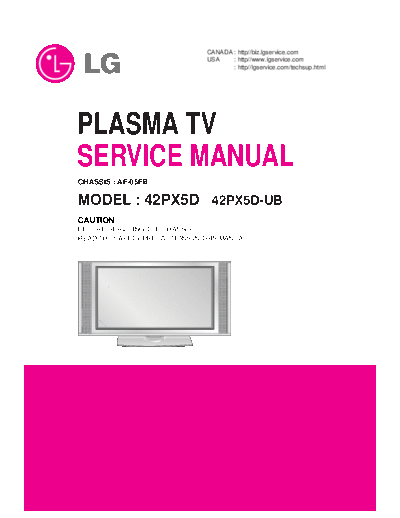 LG LG 42PX5D AF-05FB [SM]  LG Monitor LG_42PX5D_AF-05FB_[SM].pdf