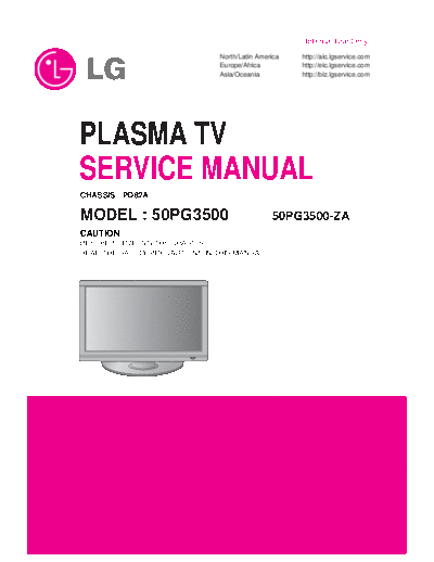 LG LG 50PG3500 [SM]  LG Monitor LG_50PG3500_[SM].pdf
