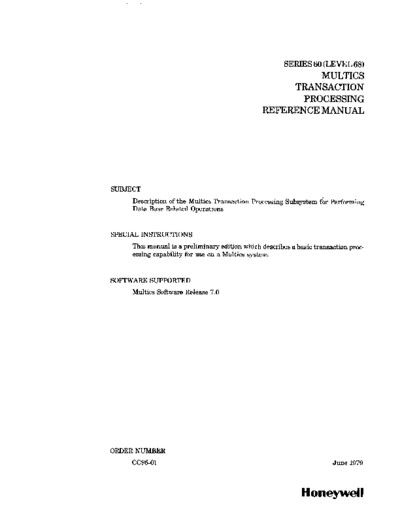 honeywell CC96-01 transactionProcRef Jun79  honeywell multics CC96-01_transactionProcRef_Jun79.pdf