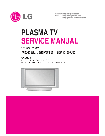 LG LG 50PX1D AF-05FC [SM]  LG Monitor LG_50PX1D_AF-05FC_[SM].pdf