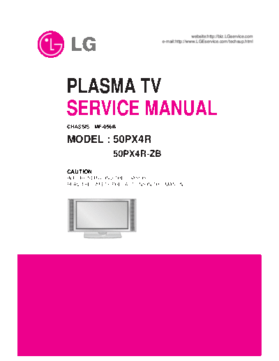 LG LG 50PX4R ZB MF056B [SM]  LG Monitor LG_50PX4R_ZB_MF056B_[SM].pdf