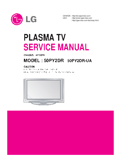 LG LG 50PY2DR AF-05FA [SM]  LG Monitor LG_50PY2DR_AF-05FA_[SM].pdf