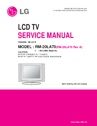 LG LG Z20LA7R [SM]  LG Monitor LG_Z20LA7R_[SM].pdf