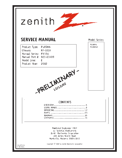 LG Zenith P50W26 [SM]  LG Monitor Zenith_P50W26_[SM].pdf