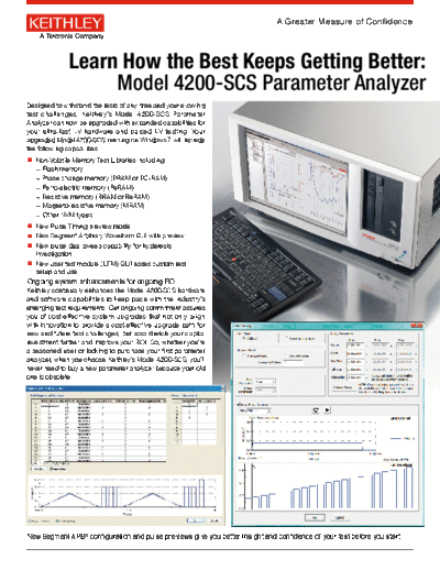 Keithley 4200 KTEI9.0 UpgradeFlyr  Keithley SCS 4200 4200 KTEI9.0 UpgradeFlyr.pdf