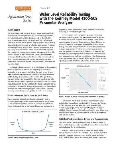 Keithley 4200 Reliability AN  Keithley SCS 4200 4200 Reliability AN.pdf